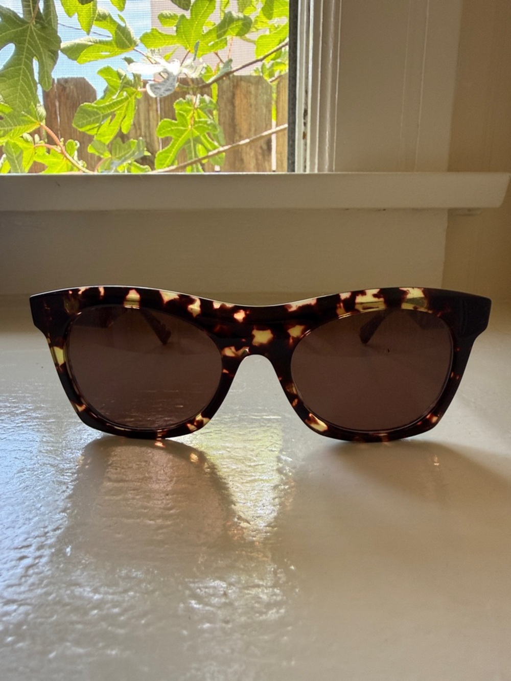 Bottega Veneta Tortoiseshell Sunglasses with Brown Lenses